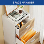 4-Drawer Vertical File Cabinet with Lock for Letter & A4-Sized Files