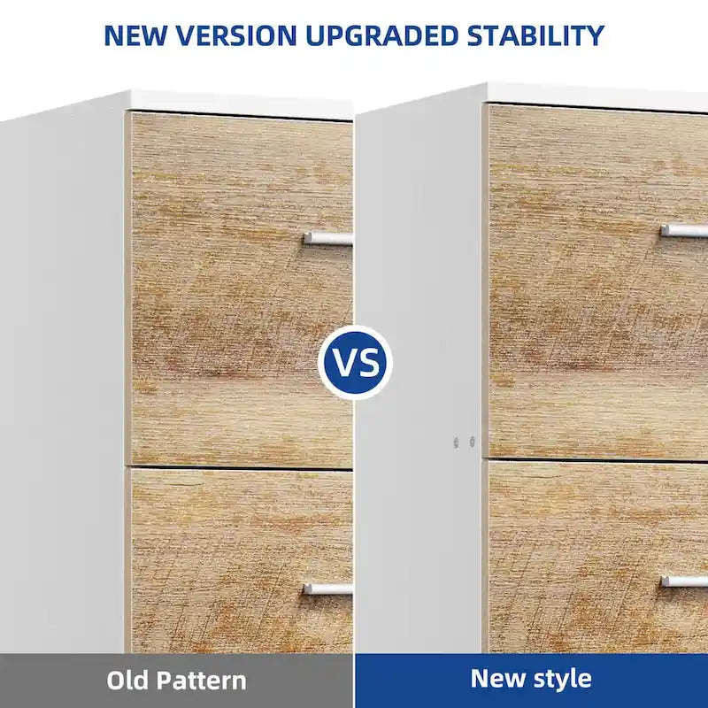 4-Drawer Vertical File Cabinet with Lock for Letter & A4-Sized Files