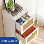 4-Drawer Vertical File Cabinet with Lock for Letter & A4-Sized Files