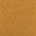 Pouf in tessuto giallo con base in legno massello