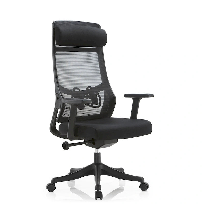 Ergonomic Mesh Back Office Chair with Adjustable Height and Armrests