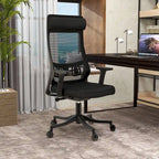 Ergonomic Mesh Back Office Chair with Adjustable Height and Armrests