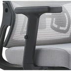 Ergonomic Mesh Back Office Chair with Adjustable Height and Armrests