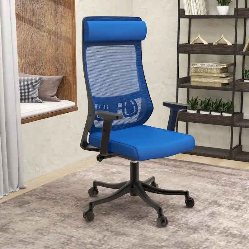 Ergonomic Mesh Back Office Chair with Adjustable Height and Armrests