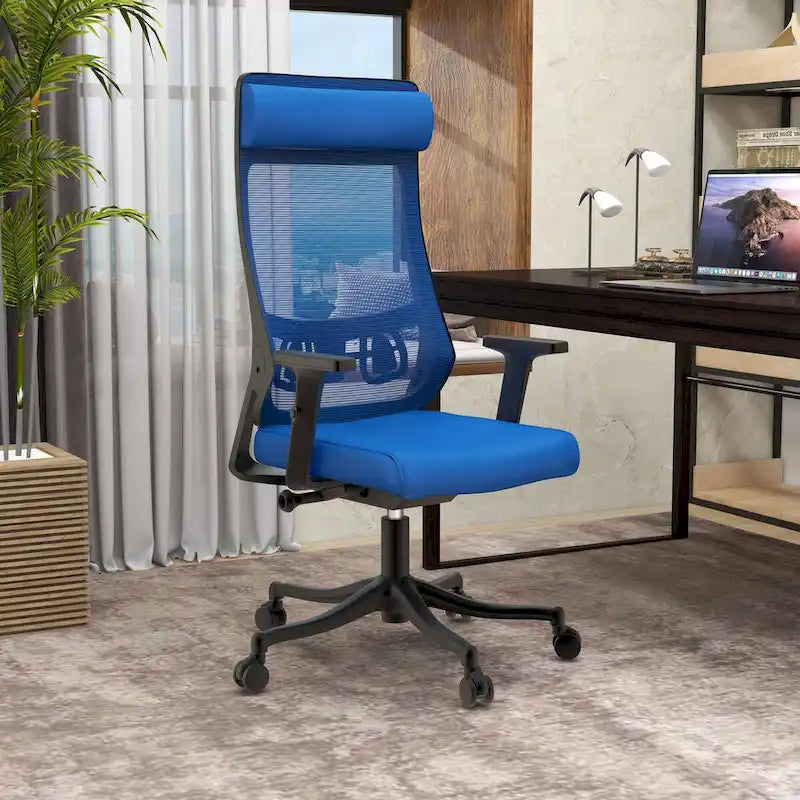 Ergonomic Mesh Back Office Chair with Adjustable Height and Armrests