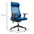 Ergonomic Mesh Back Office Chair with Adjustable Height and Armrests