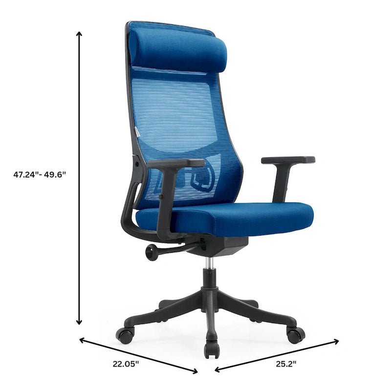 Ergonomic Mesh Back Office Chair with Adjustable Height and Armrests