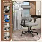 Ergonomic Mesh Back Office Chair with Adjustable Height and Armrests